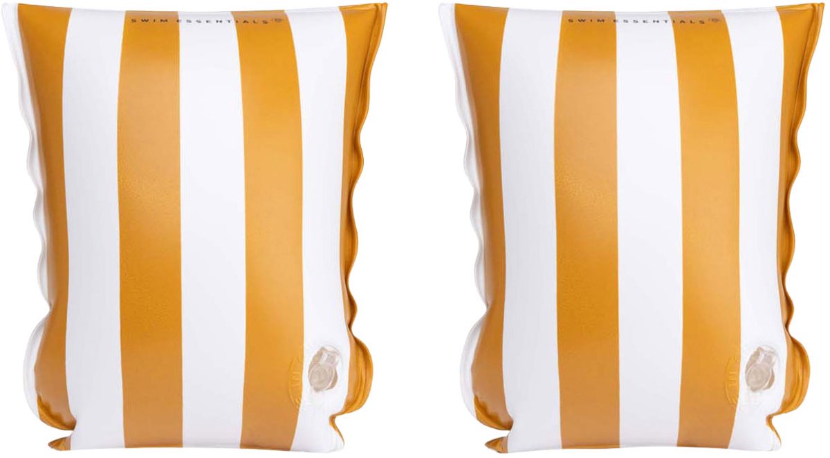   | Bruin/Witte Gestreept Zwembandjes 2-6 jaar